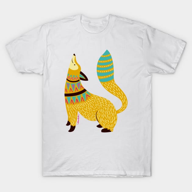 Zorro coyote Alebrije #3 T-Shirt by alinailustra